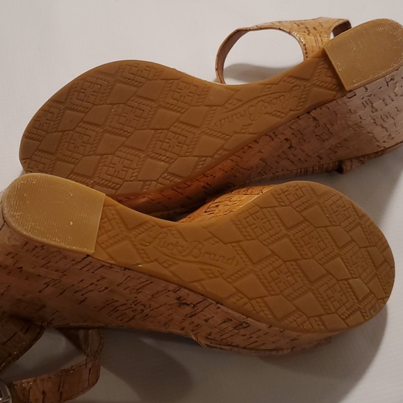 Lucky Brand Slingback Ankle Strap Wedges - Picture 7 of 12